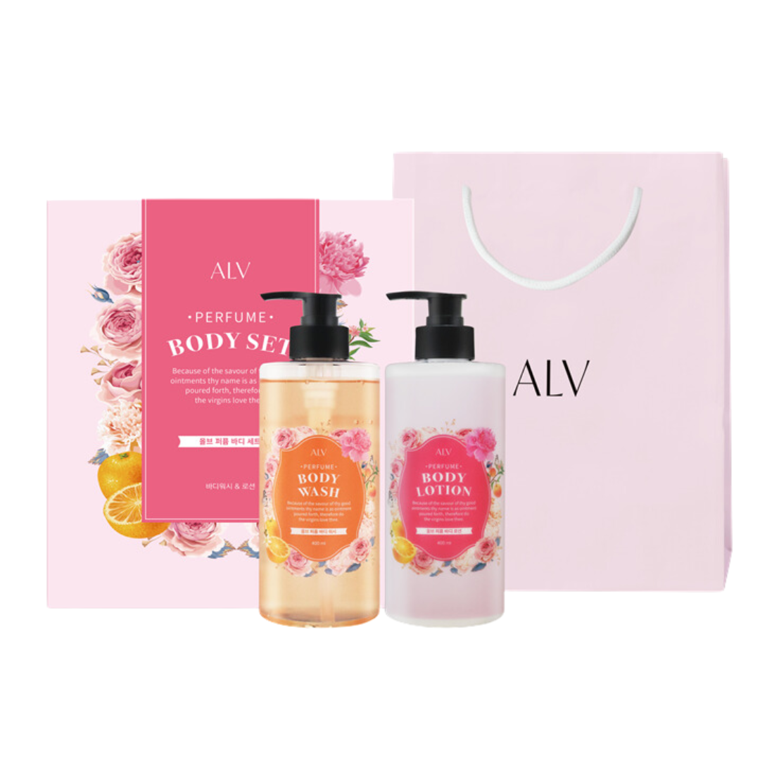 Body Shower + Body Lotion Set - Flower Decoration